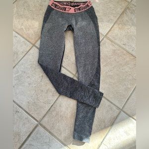 Grey Gymshark Full Length Workout Leggings